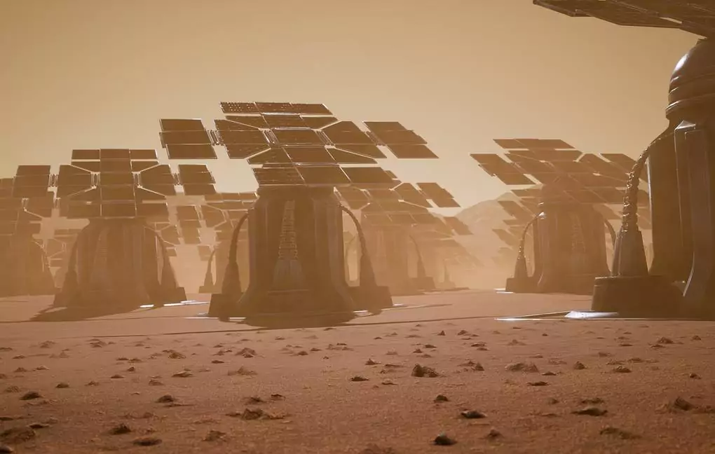 Solar panels will be the optimal source of energy for bases on Mars