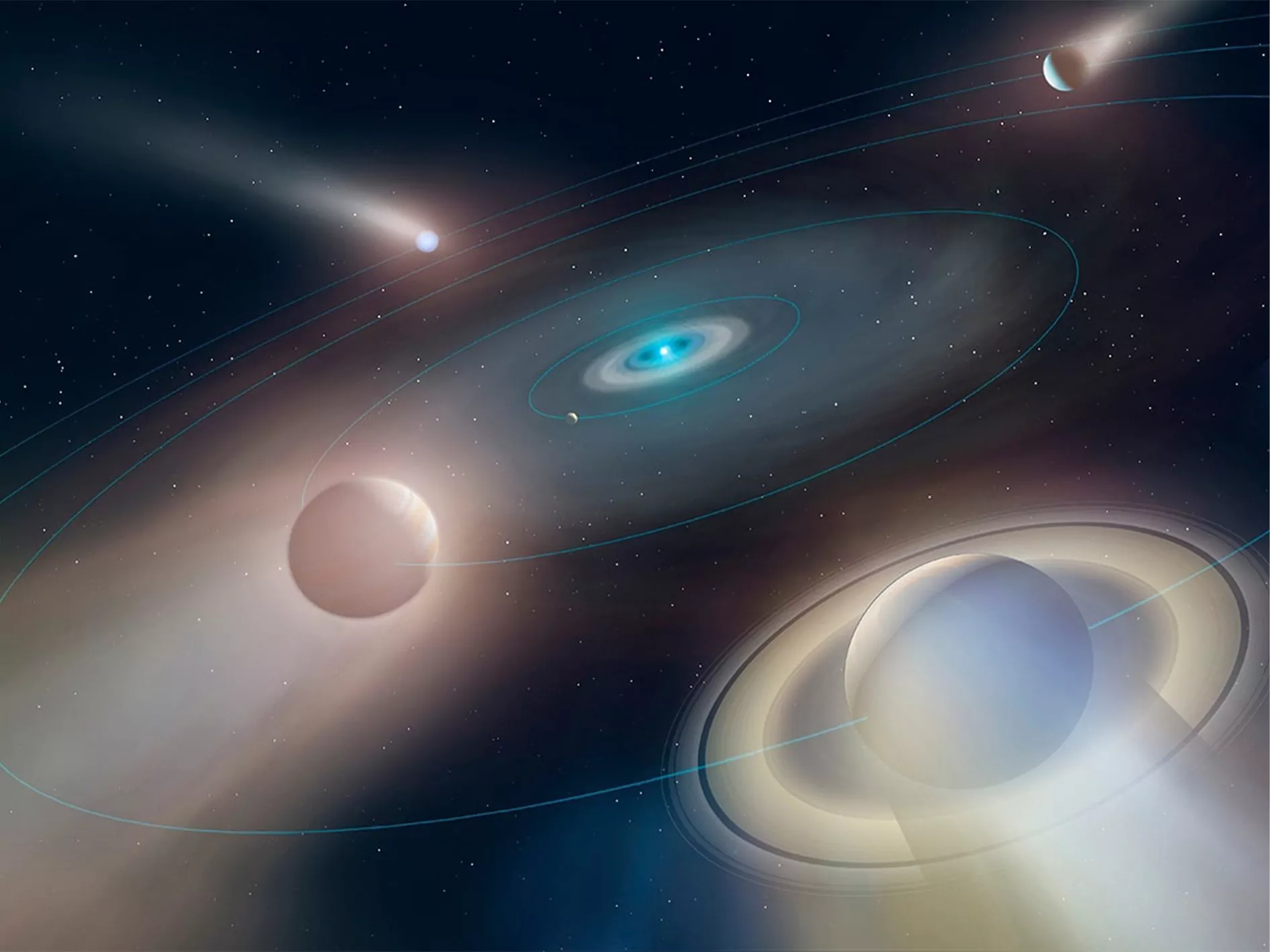 As astronomers have found out, large planets can tear off the shells of dying stars