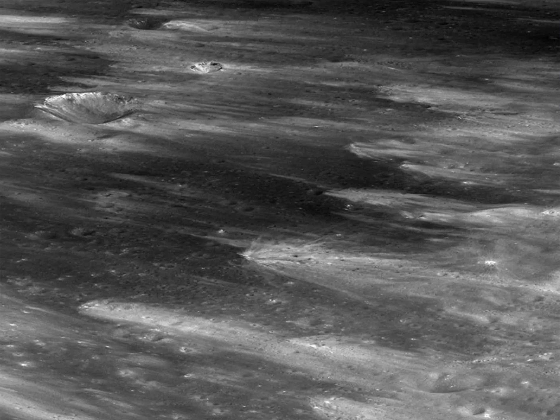 A curious snapshot of the lunar surface