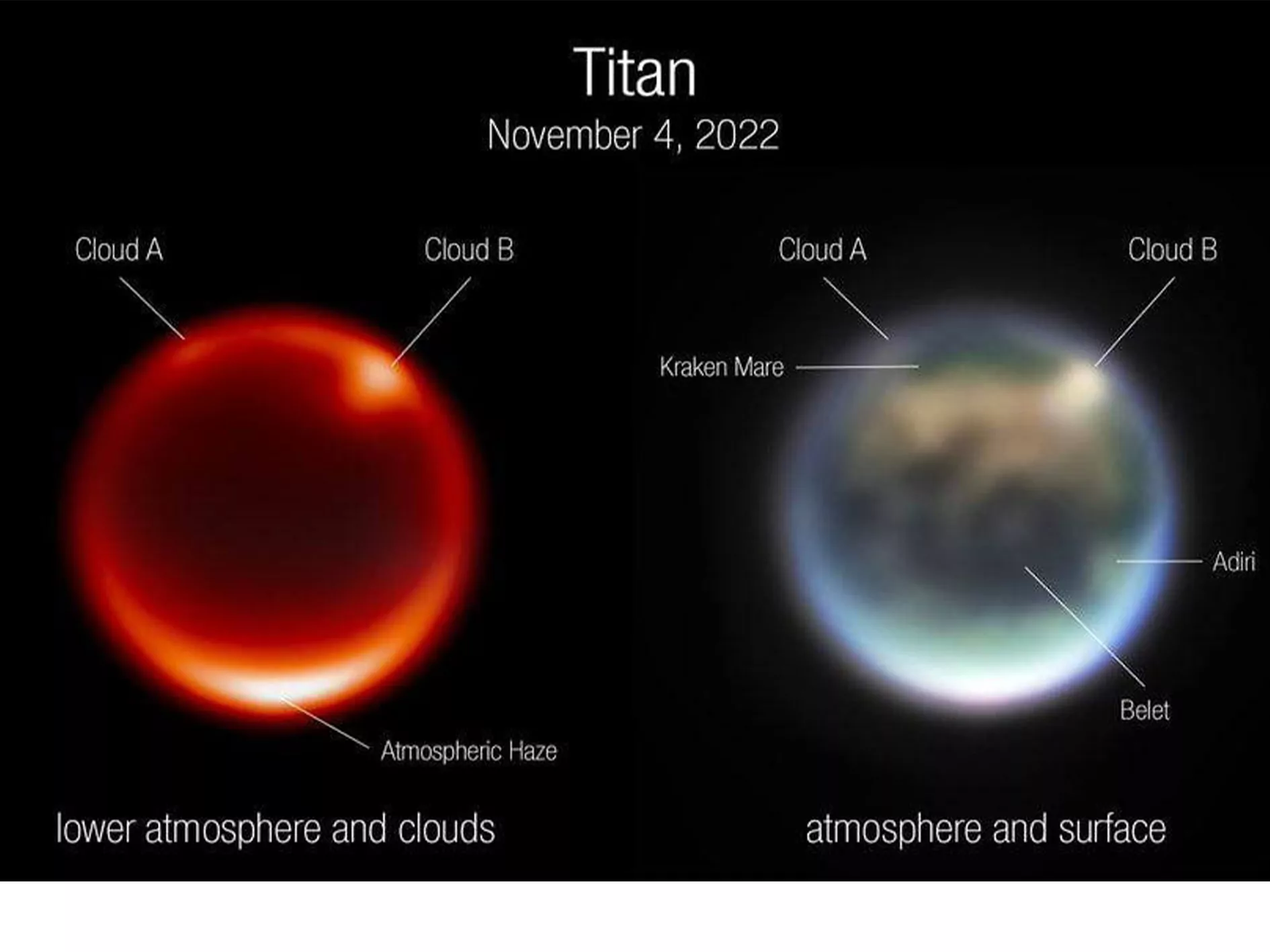 James Webb managed to penetrate the atmosphere of Titan