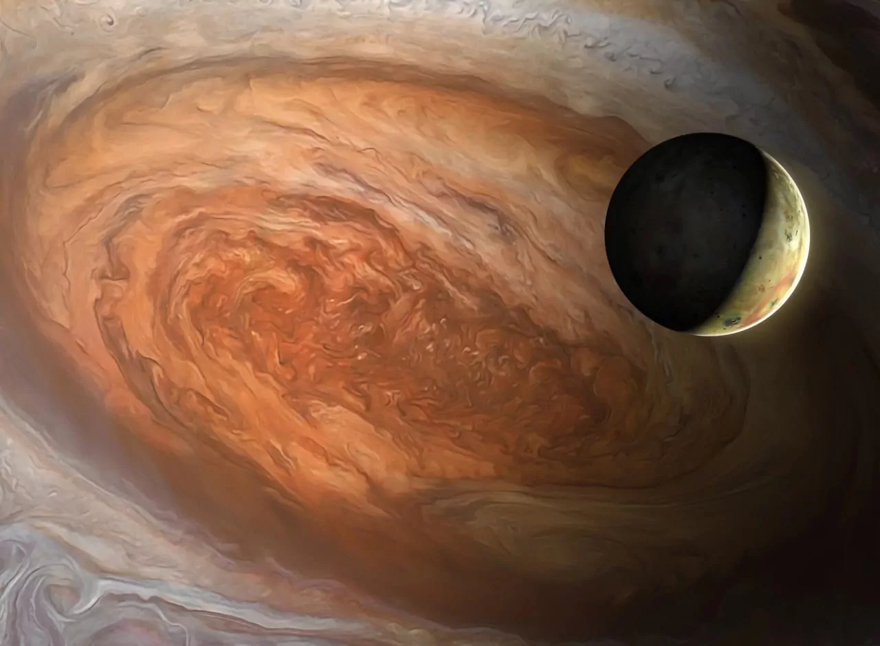 A ground-based telescope has seen a very powerful volcanic eruption on Jupiter’s moon Io